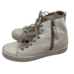 Blackstone Cream Leather Boots 38